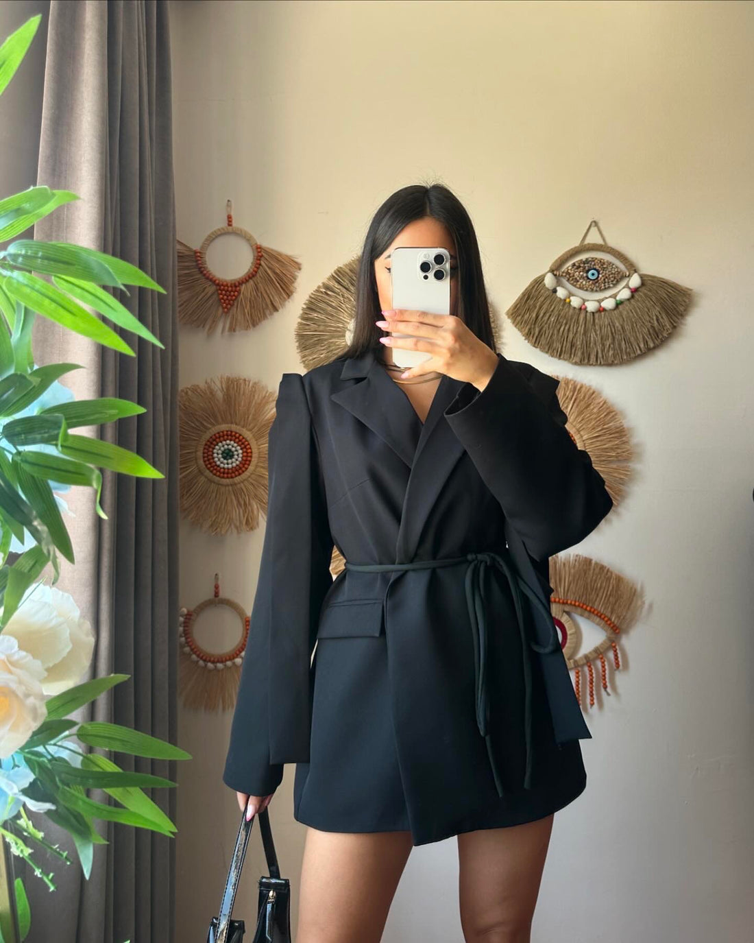 Bella siyah blazer ceket