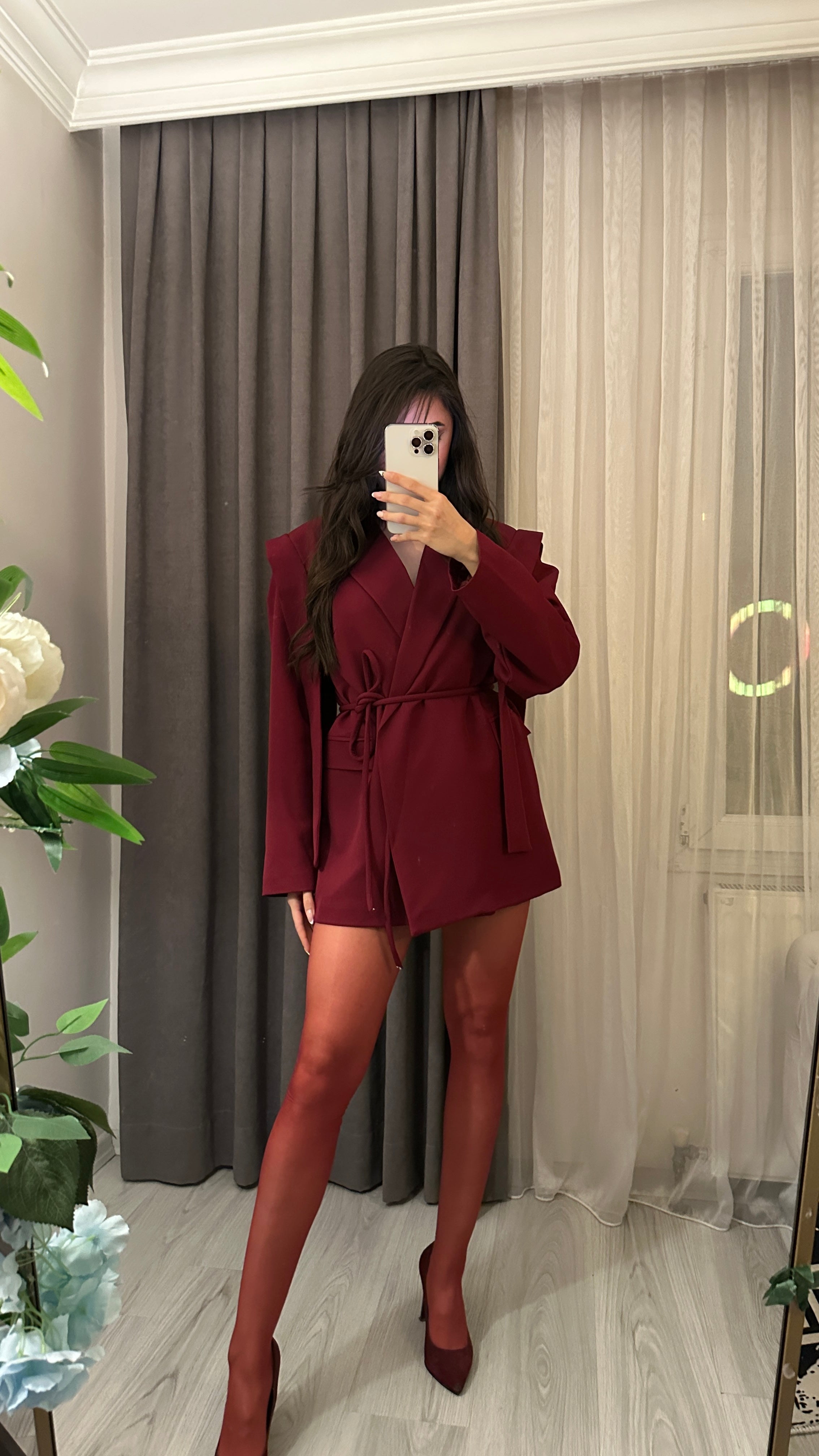 Bella bordo blazer ceket