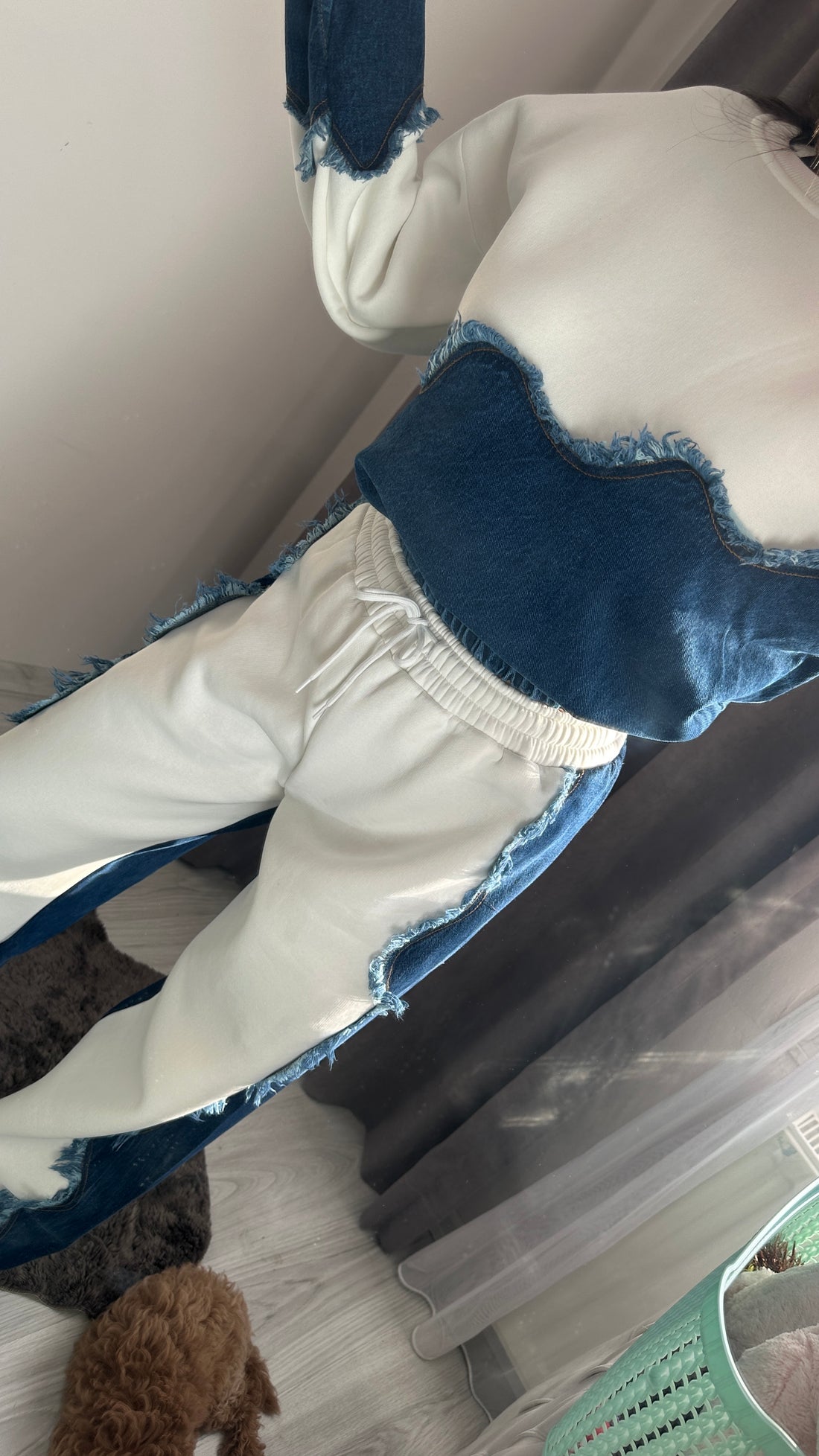 Denim mix eşofman