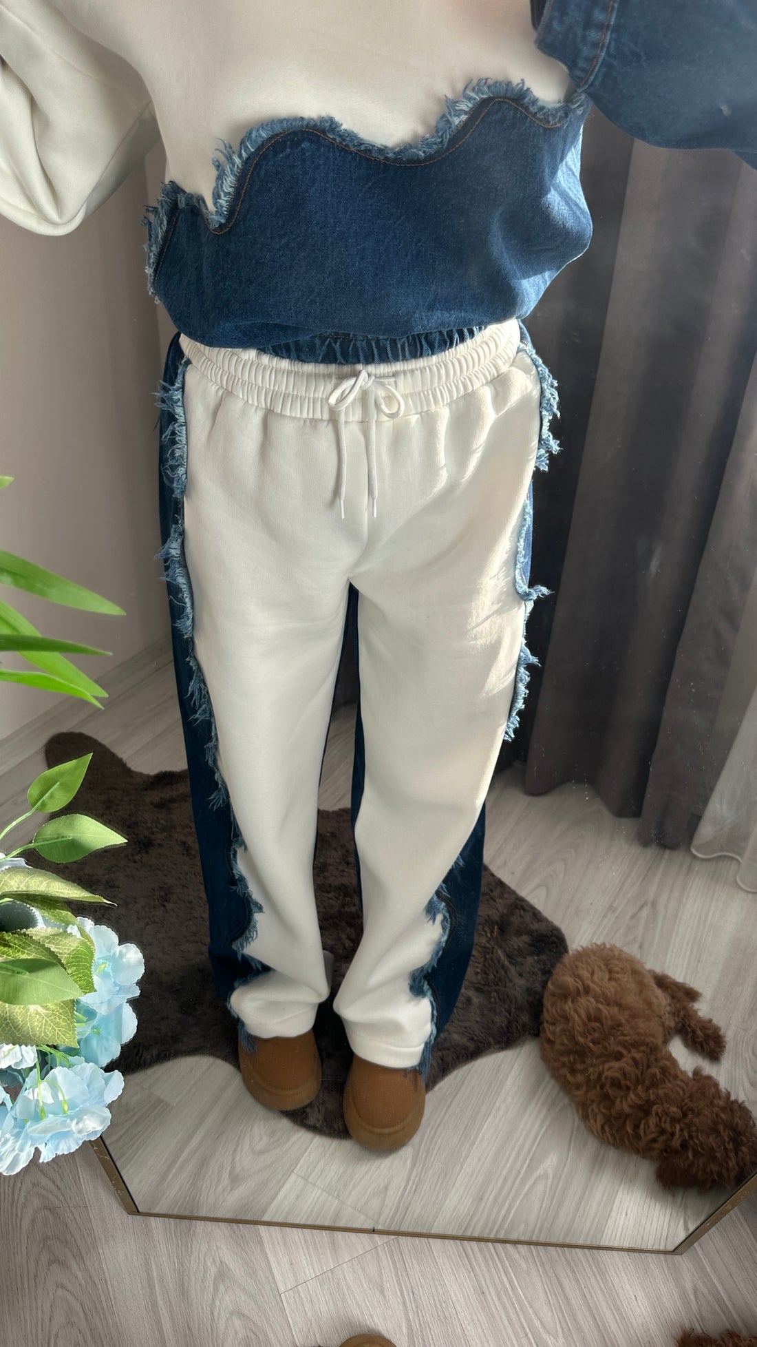 Denim mix eşofman