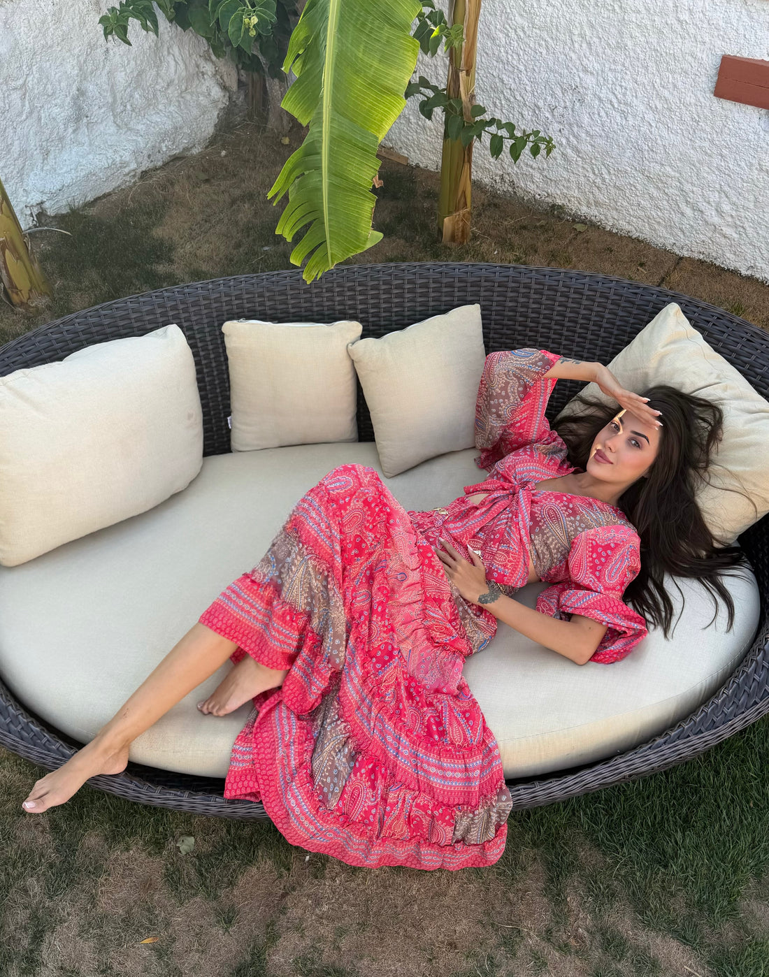 Pembe ikili pile takım