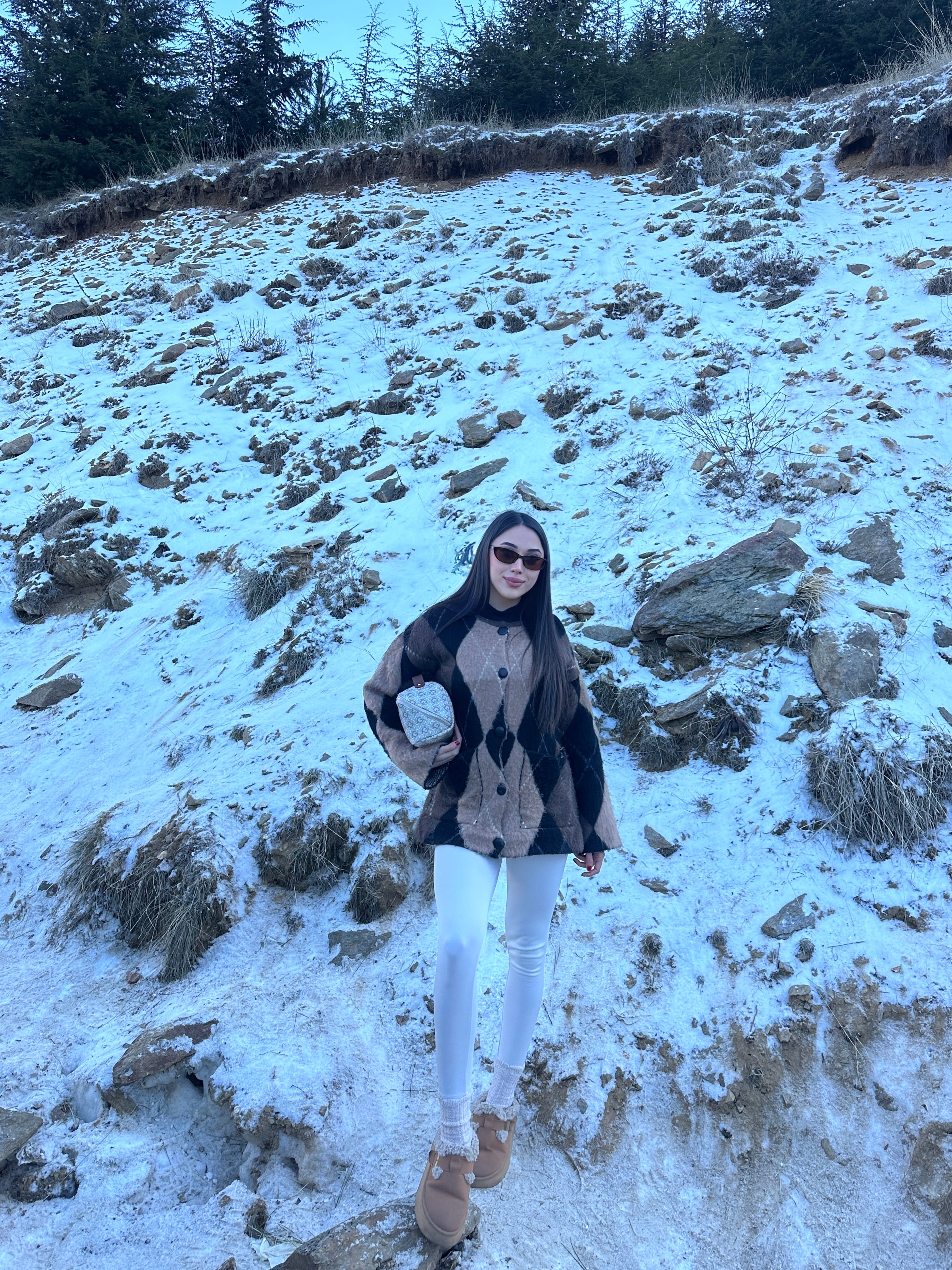 Baklava desen hırka