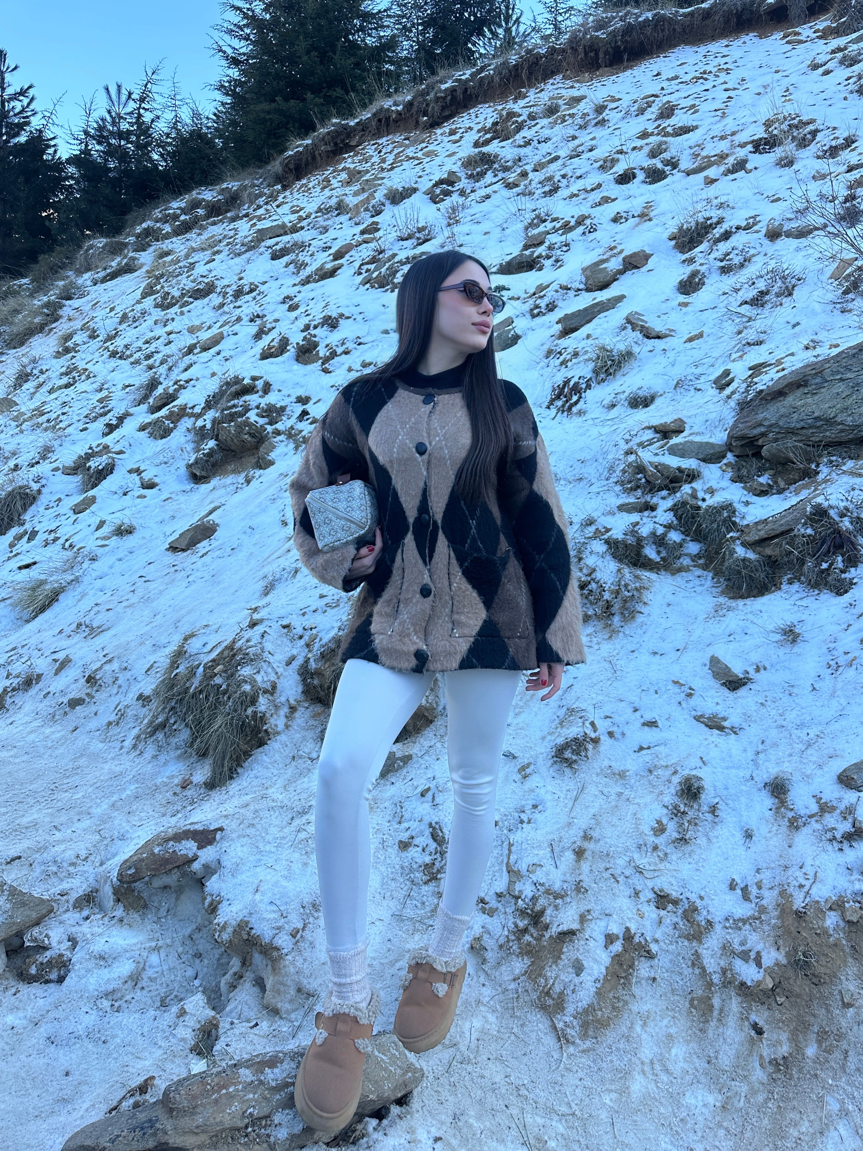 Baklava desen hırka