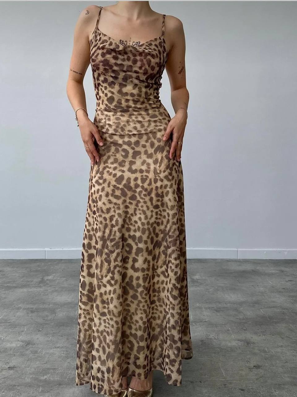 Leopar elbise