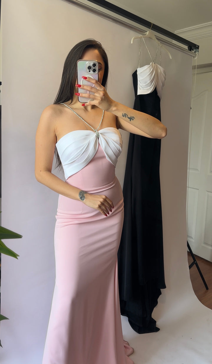 Stella pembe abiye